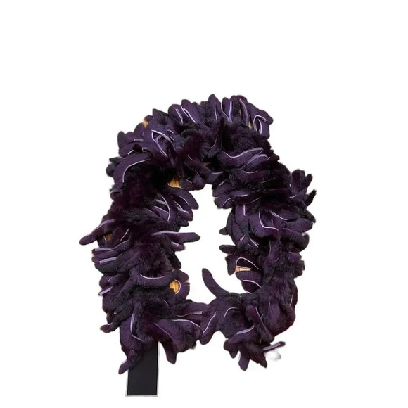 Diana Rosh Natural dyed Rabbit fur scarf - Picture 1 of 11